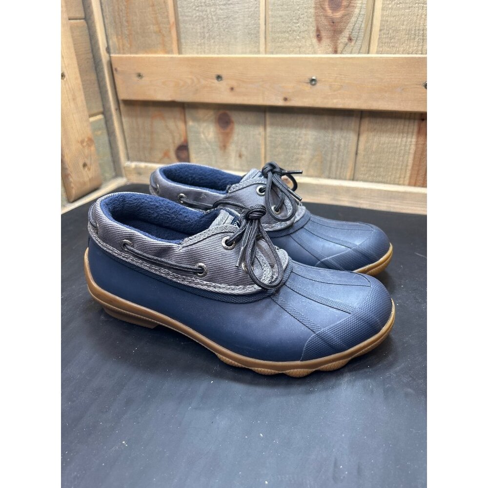 Sperry Womens Syren Sea Waterproof Rubber Duck Boots Blue Size 5.5